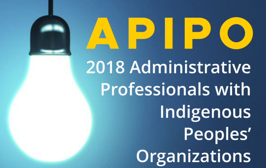 2018 APIPO Administrative Professionals with Indigenous Peoples' Organizations Conference